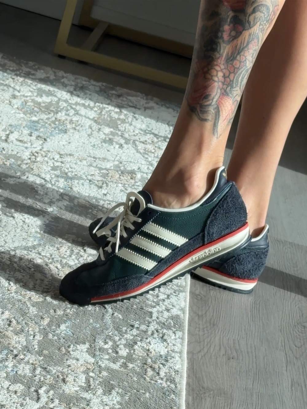 adidas Navy, White & Red Retro Trainer Sneakers